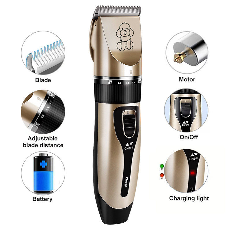 Portable Pet Hair Remover Chipper Grooming Electric Waterproof Shaver Multi-Functional Cat Dog Hair Trimmer