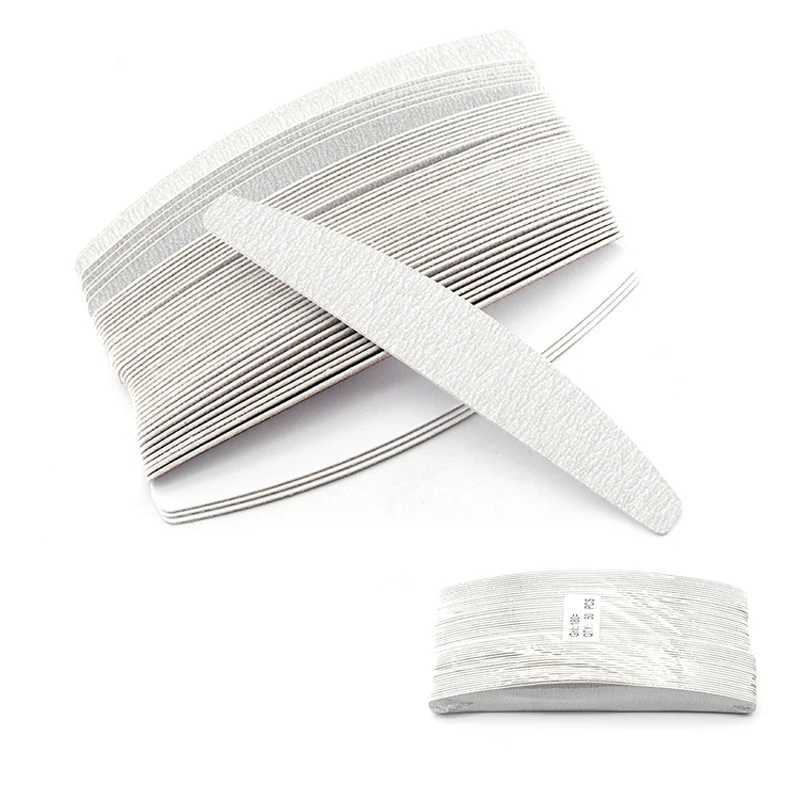 100Pcs/Lot Moon Replacement Sandpaper Files 80 100 180 240 with metal handle gray replaceable file for saw detachable pad set W240829