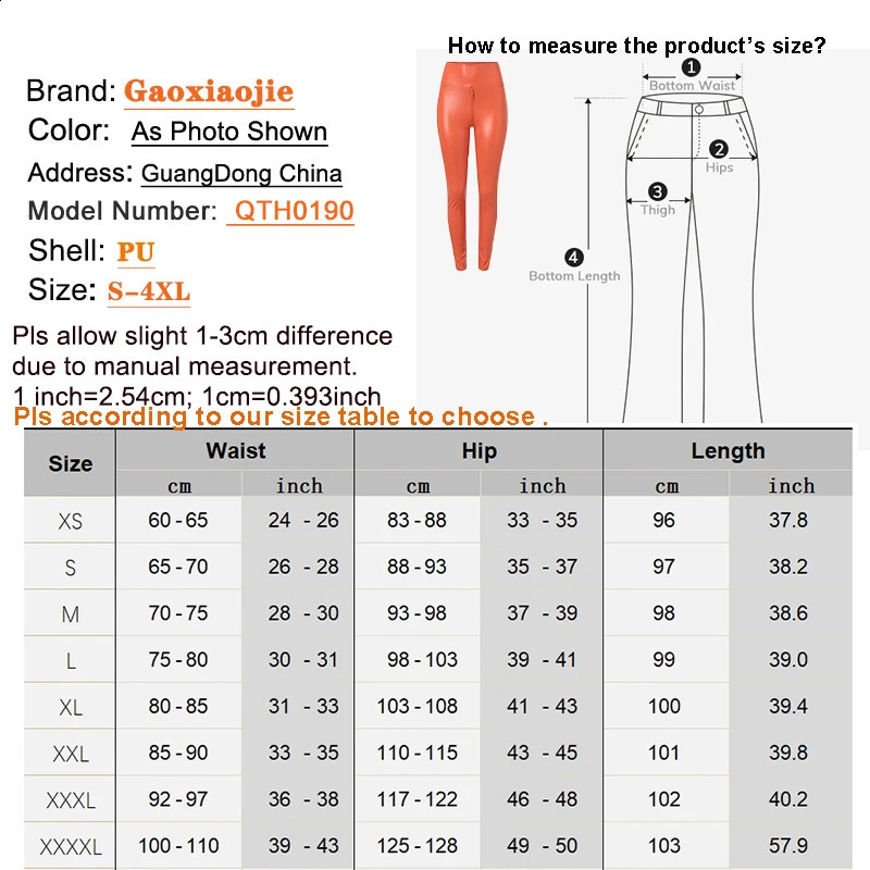 Womens high waisted PU leather elastic ultra-thin pencil pants with double zippers and open pants legs nightclub pants 240829 - view 6