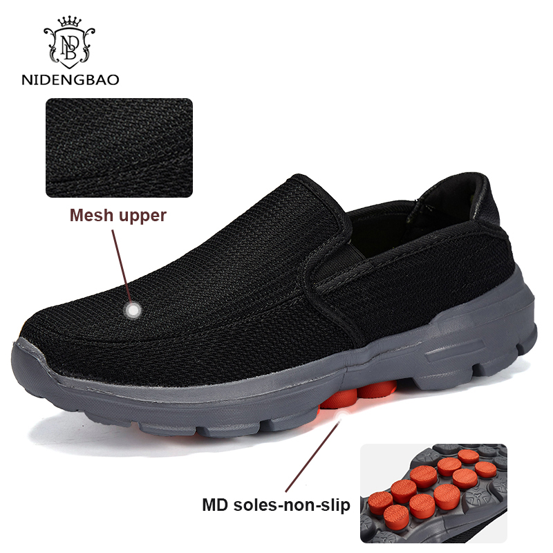 Slip-on Men Loafers Spring New Driving Shoes Men Breathable Men Casual Shoes Non-Slip Shoes Loafers Big Size 45 Chaussure Homme