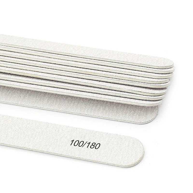5/10 pieces of professional nail files 100 180 240 Buffers set wooden nails Accesorios sanding nail art tools shiny block nail files W240829