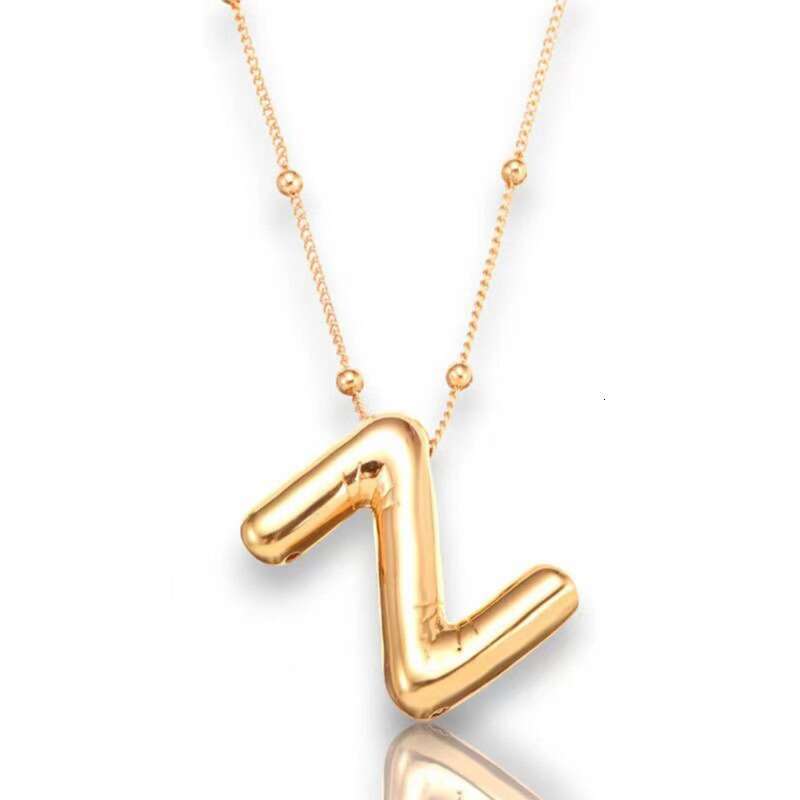 2024 INS hot selling balloon smooth letter necklace chubby pendant European and American fashion simple collarbone chain designer Necklace for women h