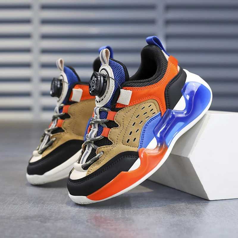 2024 New Kids Shoes Childrens Sneakers School PU Leather Boys Girls Casual Shoes Non-slip Outdoor Running Sports Tennis for Boys XJ250628