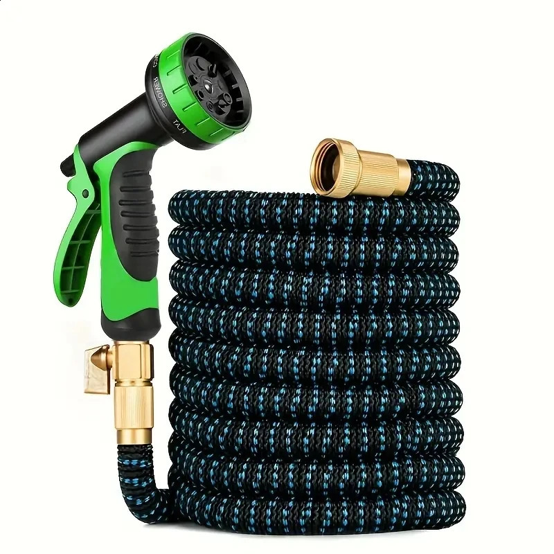 Garden hose high-pressure water gun US3/4 connector flexible magic telescopic hose car washing spray cleaning supplies 240829