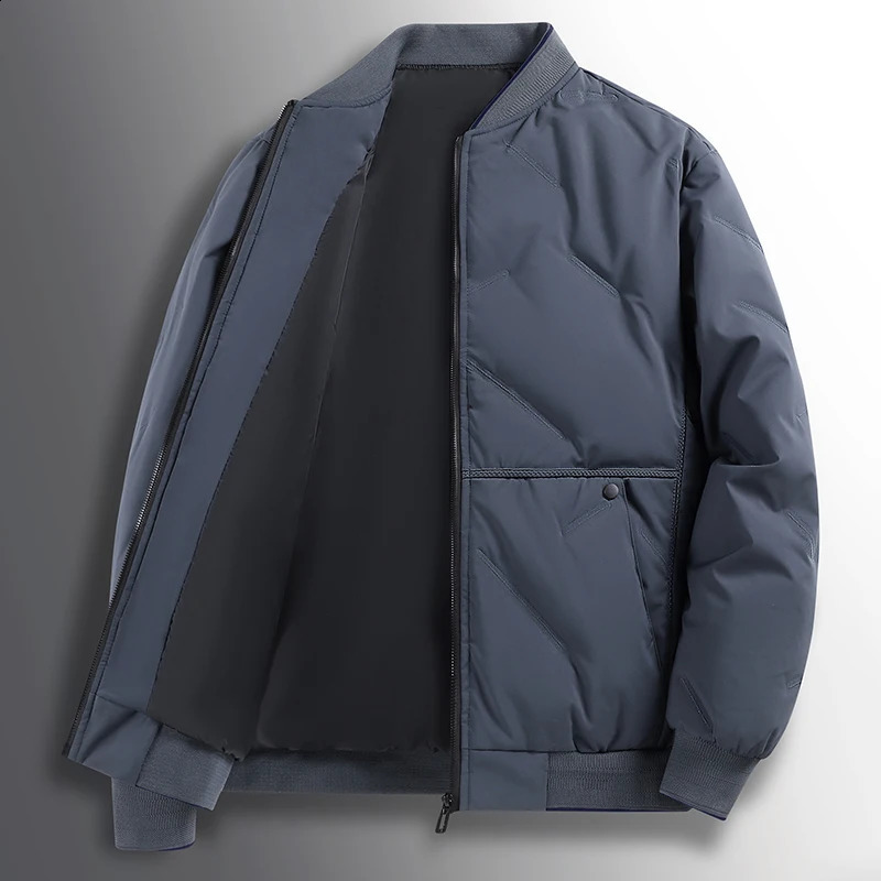 Mens thick waterproof jacket bread jacket windproof jacket warm parka coat casual coat winter autumn 240830