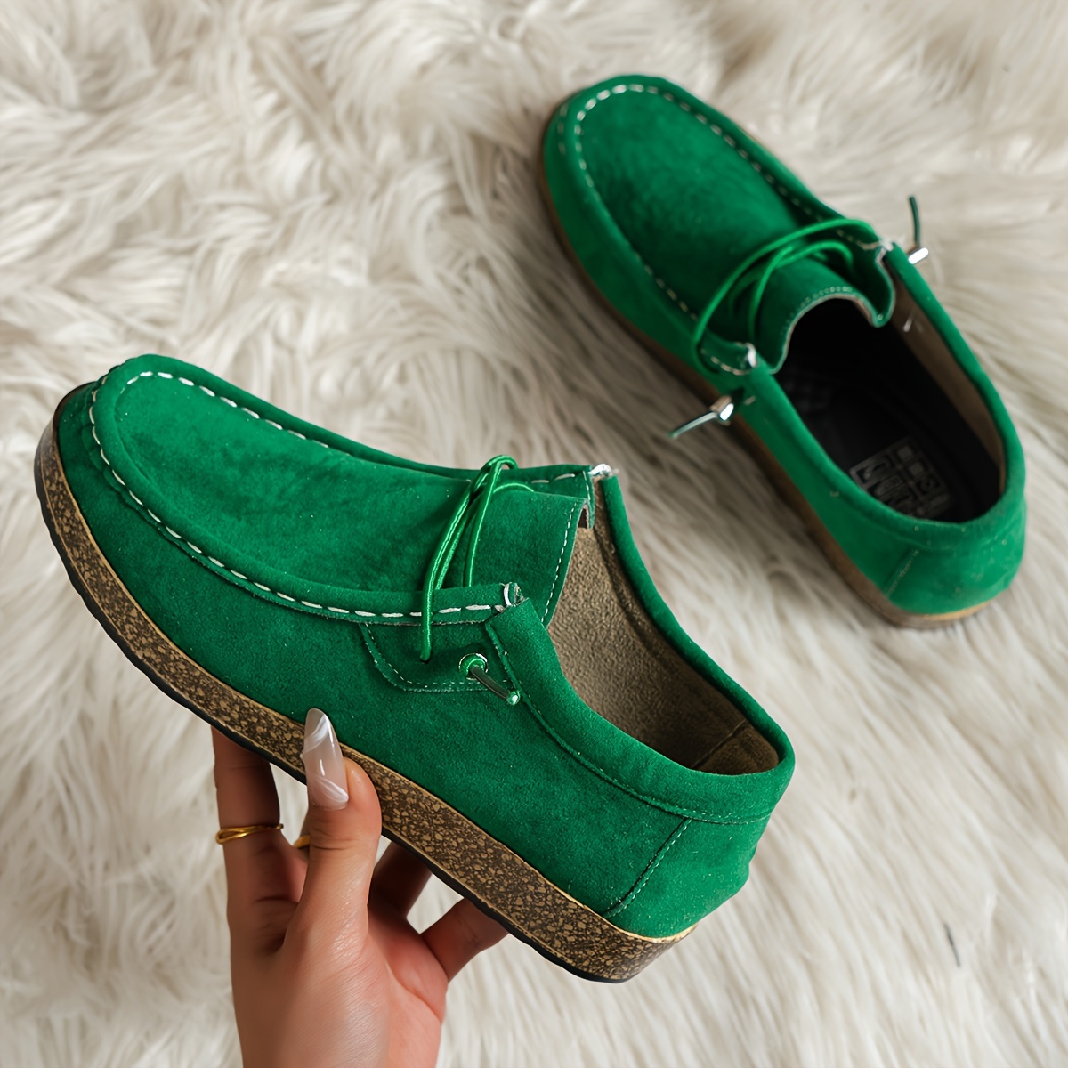 Women's Solid Color Sneakers, Casual Lace Up Outdoor Shoes, Comfortable & Lightweight Low Top Shoes