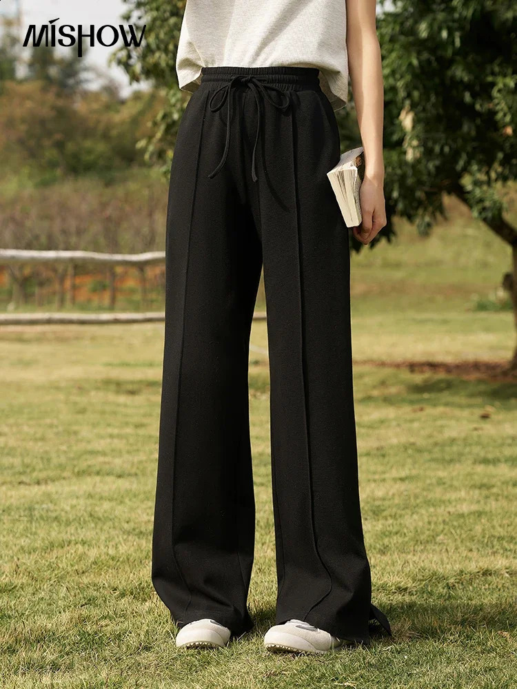 MISHOW Womens High Waist Wide Leg Pants SpringSummerC asualL ooseL aceT opP antsW omensL eisureL eisur 240827