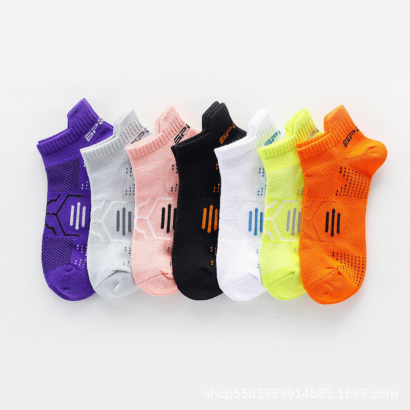 Men's women's summer thin spring and autumn boat sports running basketball socks, short tube socks