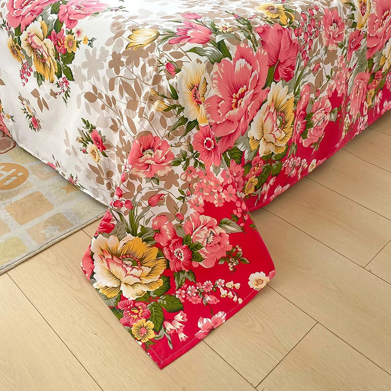 Sheet Bedding Full set of floral printed plain bedding Sabanas bedding single/large/large bedding 240830