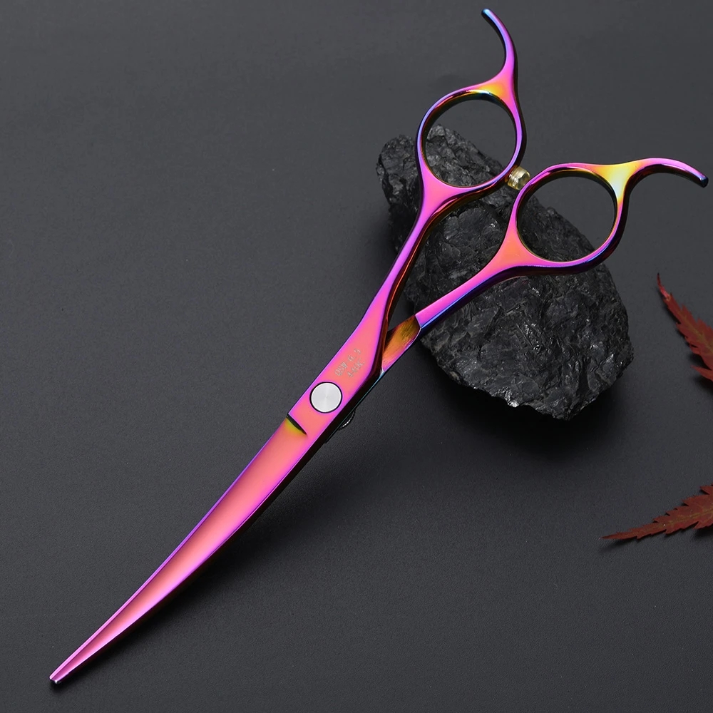 Fenice Stainless Steel 6.5 inch Curved Pet Dog Grooming Scissors Shears Pet Scissors Dogs Product