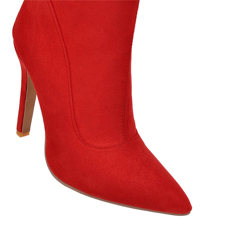 2025 new Thigh Fashion Women Soft Stretch Slim Long Over-the-Knee Boots High Heels Designer Point Toe Shoes Lady Large Size 48 c147