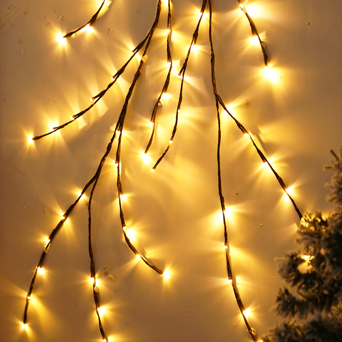 LED lights branch and rattan lights living room and bedroom decorations colorful light strings festive wedding decorations branch lights
