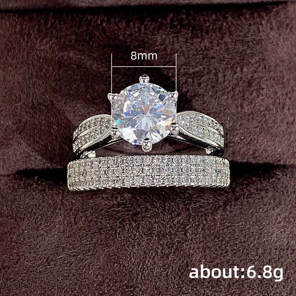 14 styles of 925 sterling silver designer ring set round cut wedding ring womens fashion engagement ring personalized jewelry W240829