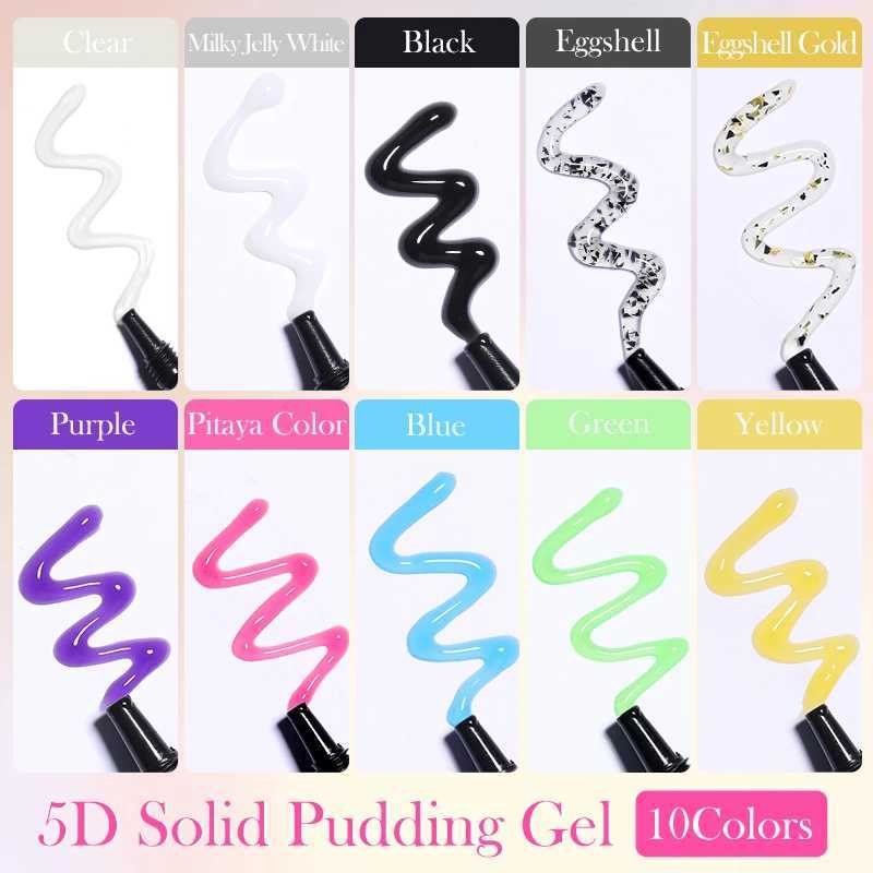 LILYCUTE 5D solid pudding embossed lining gel nail polish Korean style painting texture modeling three-dimensional modeling nail art gel W240829