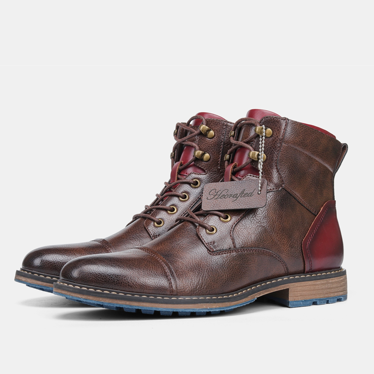 Size 7-13 Boots Men Brand 2024 Fashion Comfortable Boots Leather #AL603C4