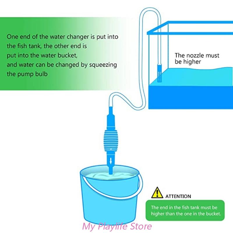 Aquariums Siphon Water Change Kits Fish Tank Water Changer Hoses Gravel Cleaner for Small Medium Tank Draining Water