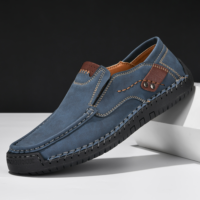 Soft Leather Men's Loafers: Slip-On Comfort, Handmade Quality 4