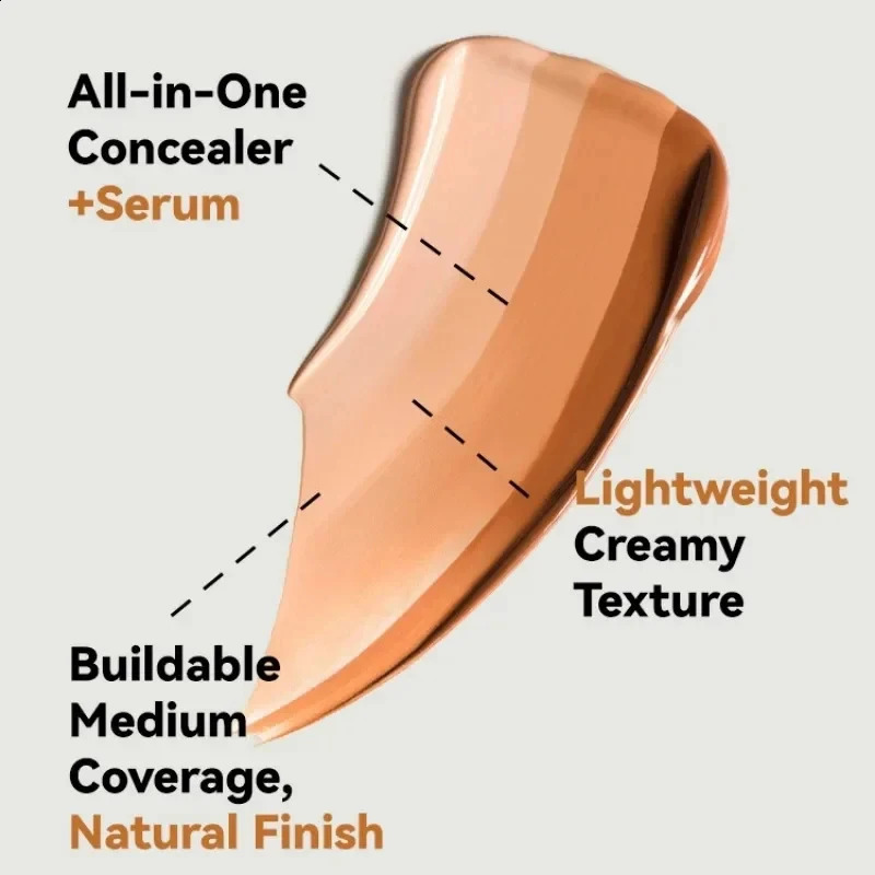 2-in-1 basic concealer matte oil control bright skin BB cream waterproof durable high coverage basic makeup 240829