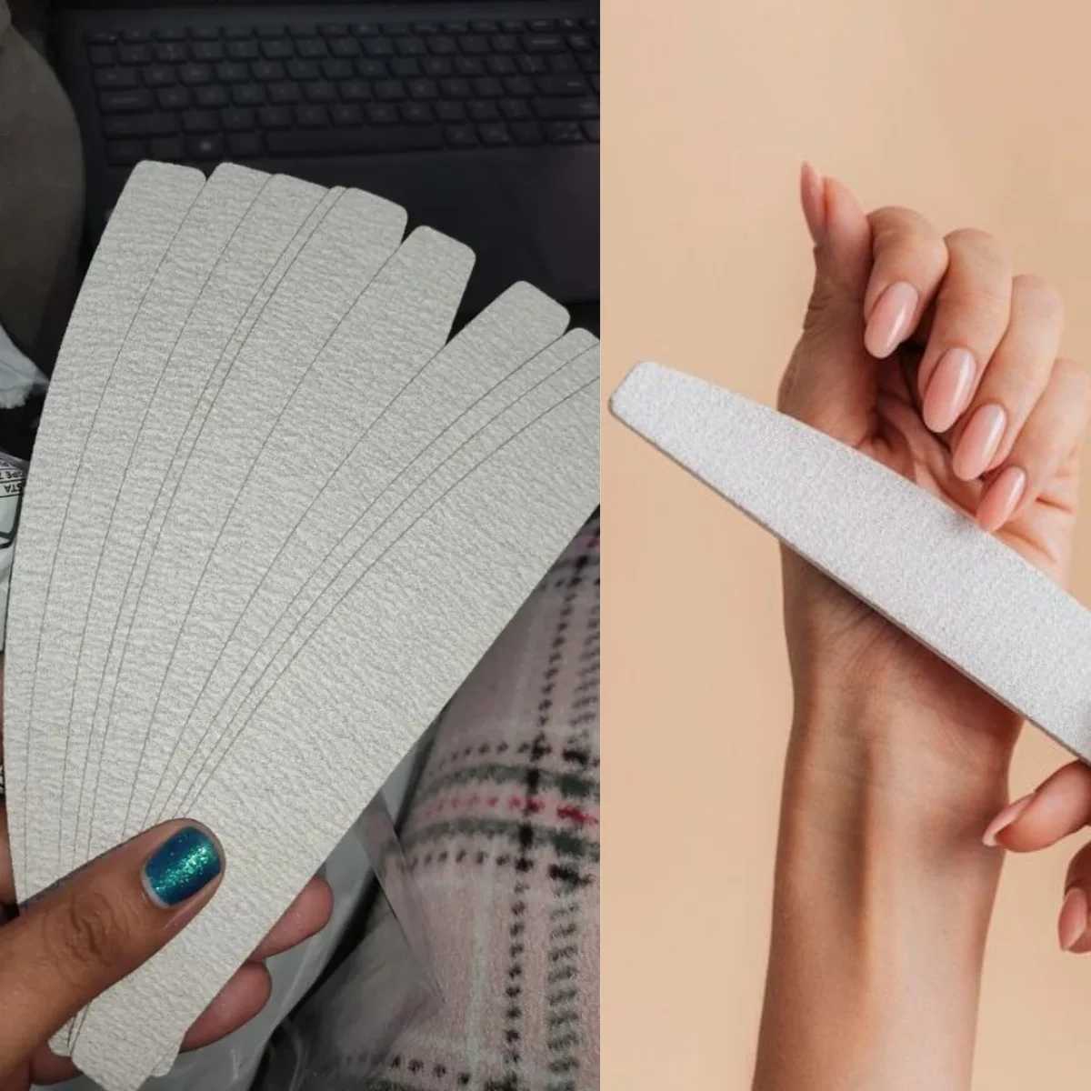 10 nail polishing files 100/180/240 gravel nail block buffer sanding machine/friction/polishing strip nail files W240829