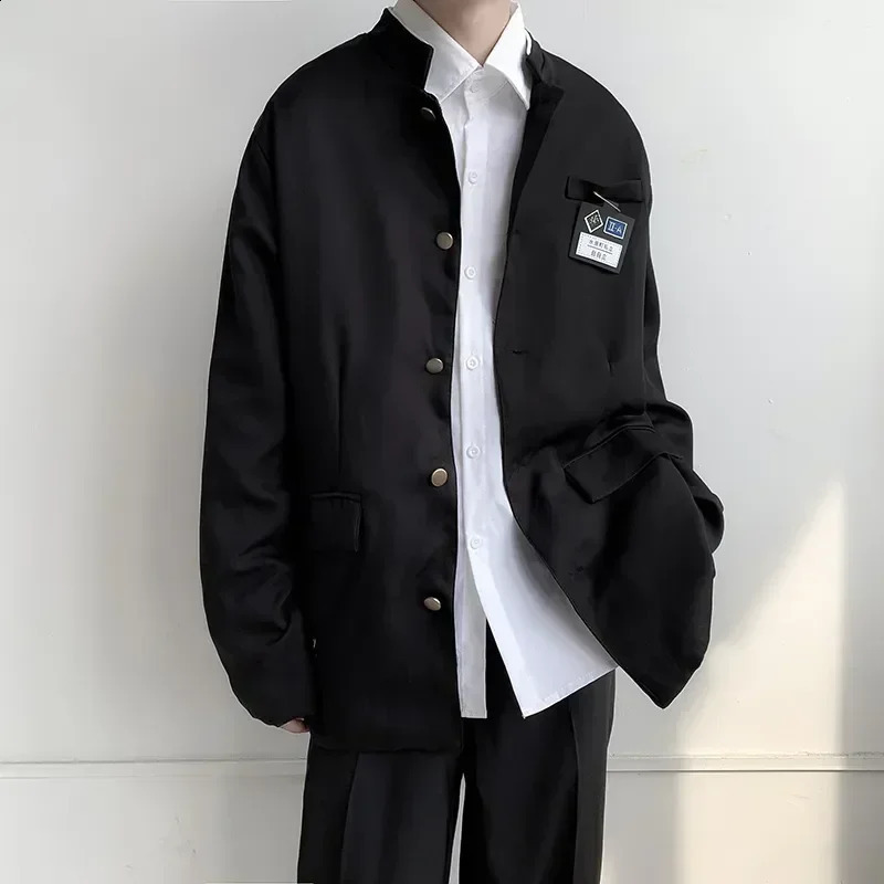 Gakuran Small Japanese Coat Fashion Autumn Student Jacket Casual Suit Style Mens Clothing Youth Uniform 240827