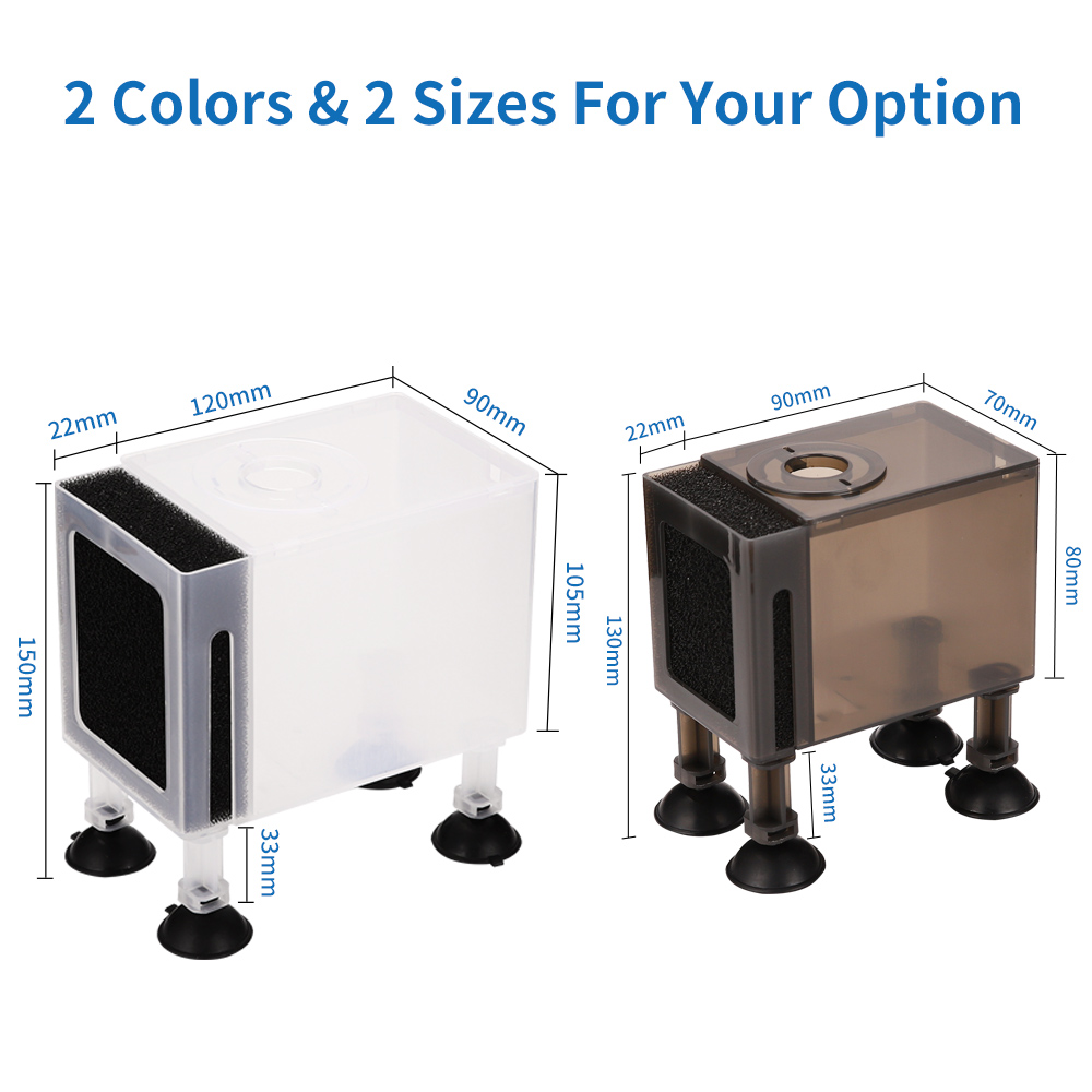 Aquarium Water Pump Protection Box Increase Height Filter Acrylic Box Sand Prevention Shock Absorption For Fish Tank