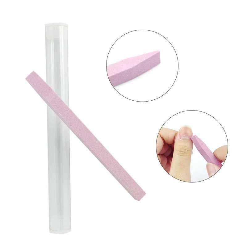 Quartz nail file professional sanding buffer block V-shaped nail art grinding keratin layer removal process tool W240829