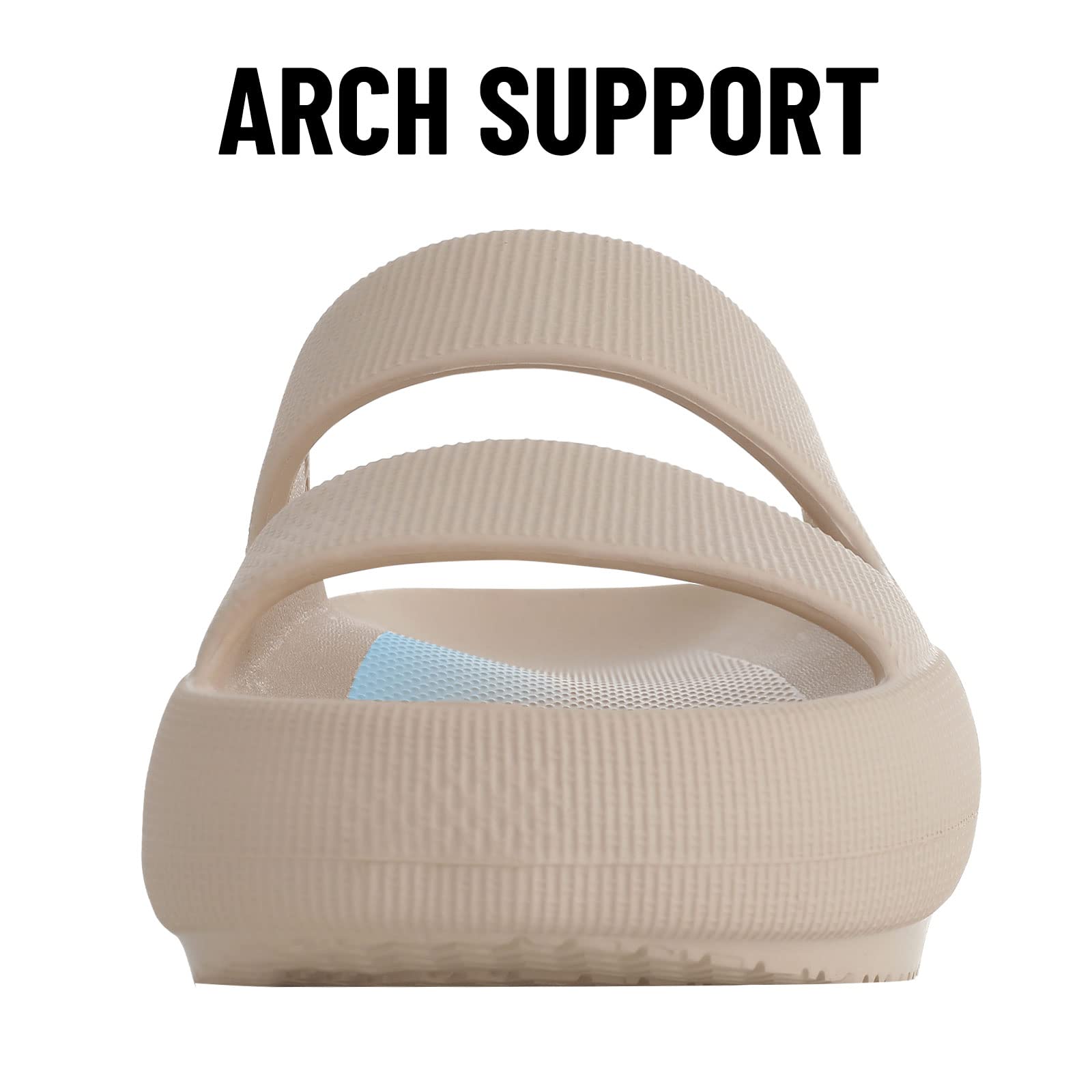 Fashion Platform Comwarm Beach Slippers For Women Pillow New Soft Thick Sole Sandals With Arch Support Non-slip Home Bathrooom Shoes 69ab