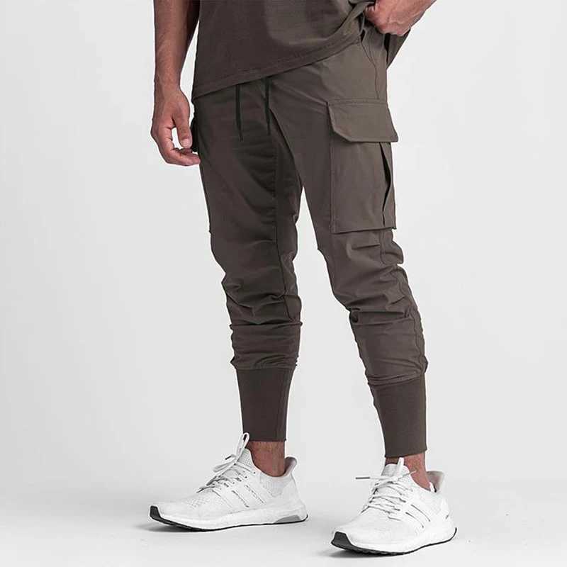 Mens fast drying gym running pants running pants running pants long pants Trouser fitness training casual cargo pants mens style W240829