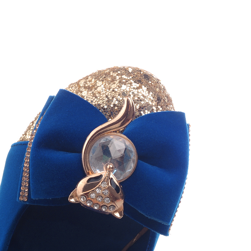 Low Crystal Heels Casual Women's Pumps Round toe Sweet Bow-tied Black Pink Blue Heeled Wedding Party Shoes Ladies 36eb