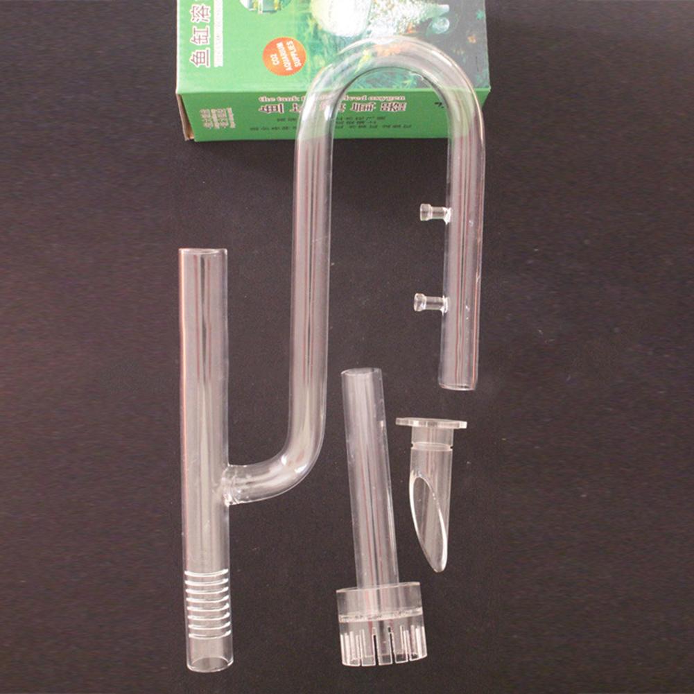 Mini Glass Lily Pipe Skimmer Inflow Filter System Aquarium Fish Tank Supplies Accessories