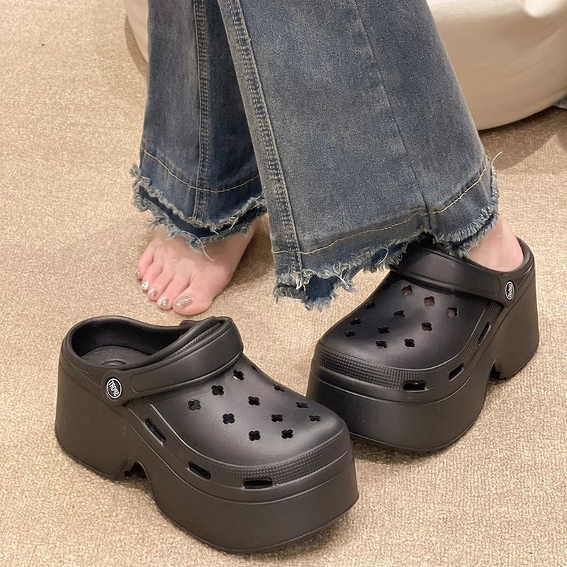 Chunky Platform Clogs Sandals for Women 2024 Summer Non-Slip Beach Slippers Woman Thick Bottom Eva Wedges Slides Garden Shoes