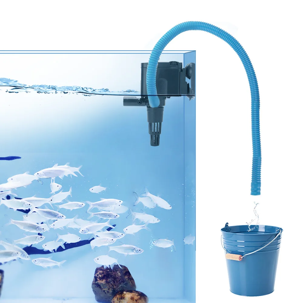Resun RS-168B/268B/368B/468B Submersible Fish Tank Three-in-one Filter Aeration and Wave Pump