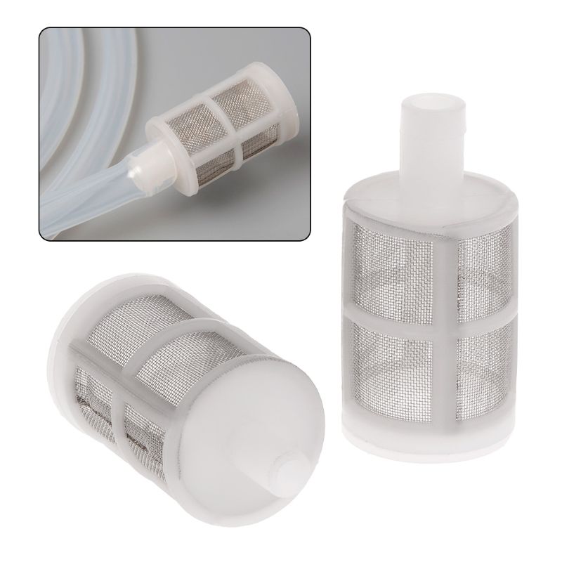 Water Pump Filters Stainless Steel Mesh Cover Aquarium Filter Accessories Suitable for 0.28in or 0.47in ID Tube Hose B03E