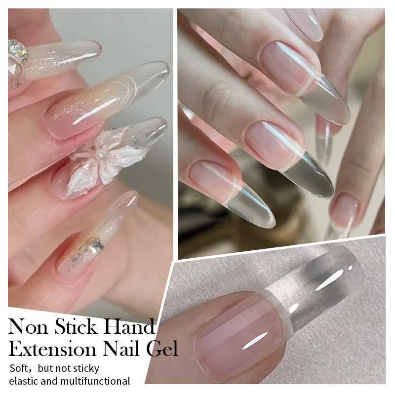 Born Pretty 15ml transparent rodless hand extension gel nail polish for 3D shape nail art solid emulsion jelly hard gel for false nails W240829