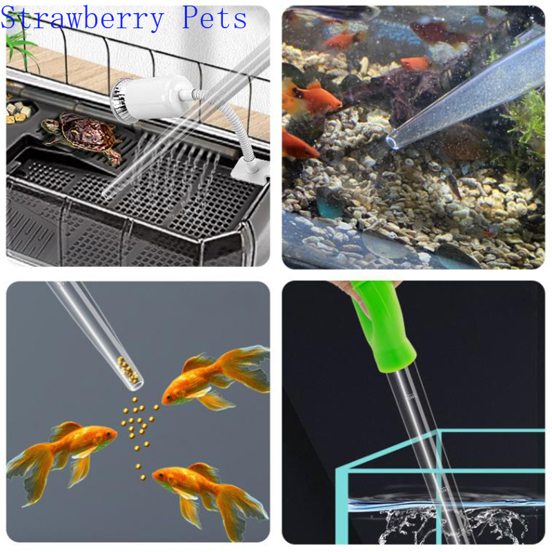 57cm 30ml 50ml Aquarium Clean Tool Pipette Fish Tank Siphon Pump Water Changer Aquarium Accessories with Extension Tube