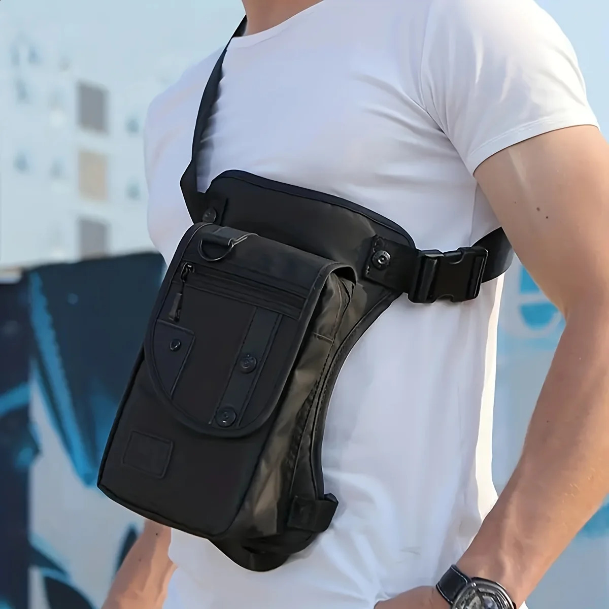 Outdoor travel waist leg bag men and women cycling multifunctional sports Fanny pack Luya fishing gear 240830 - view 6