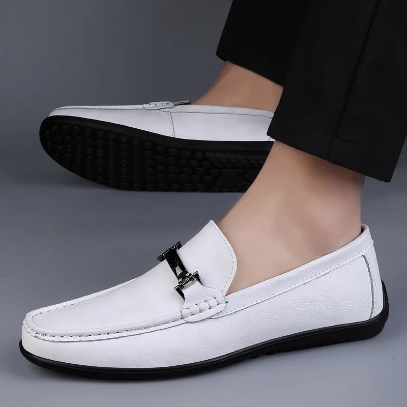 Luxury Brand Men's Shoes Genuine leather Formal Casual shoes New Men Dress High-Quality Loafers Driving Shoes Mocassins 2024