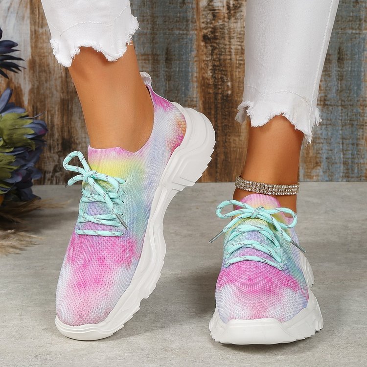 Casual wer trainers for women 2024 new style fashion flat bottom single large size upturned lace-up casual shoes