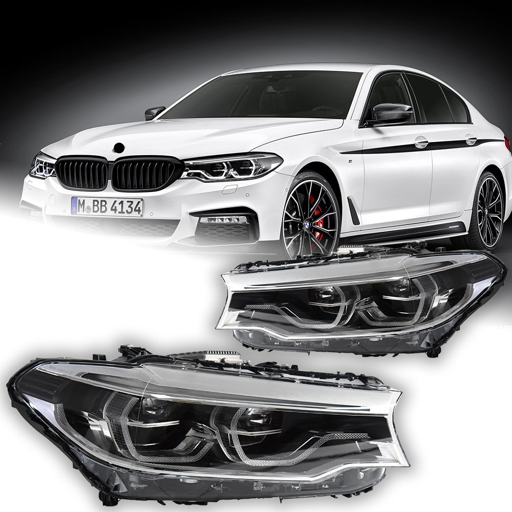 Car LED Daytime Running Lights For BMW G30 Headlights 20 17-20 20 525i 530i 535i G38 F90 Low Beam Front Lamp