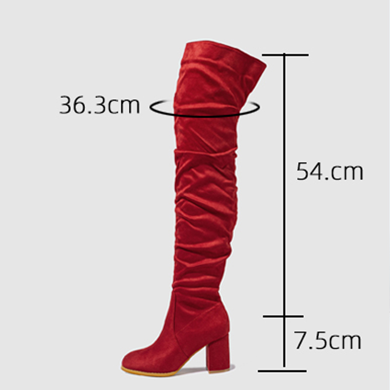 Eilyken Street Style ck Zipper Women Over-the-Knee Boots Fashion High Heels Wedding Party Shoes Long Modern Booties 9c92