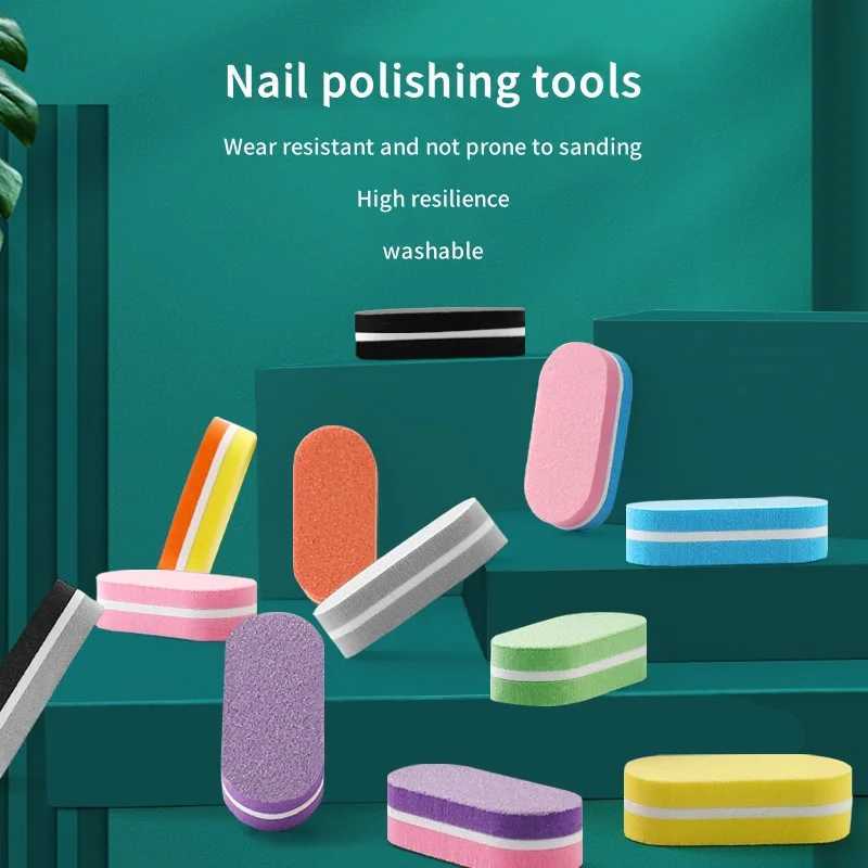 1pc Lima de u as mini nail sponge file buffer block buffer sanding file professional foot therapy processing tool color nail file W240829