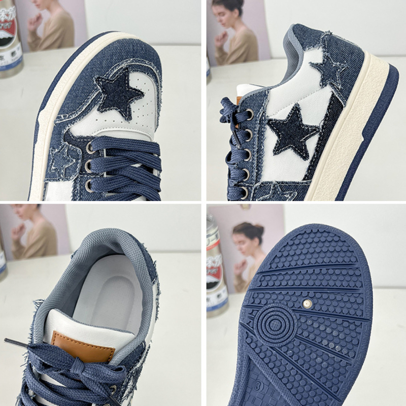 Brand Women Casual Sneakers Fashion Stars Running Sport Shoes Women's Tennis Shoes Punk Hip-hop Skateboard Shoes tenis de mujer