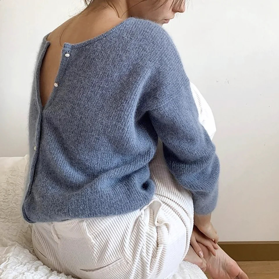 ZESSAM Solid Color Jacquard Knit Cardigans ONeck Long Sleeve Buttons Loose Female Sweater Casual Classic Cozy Lady Tops 240827