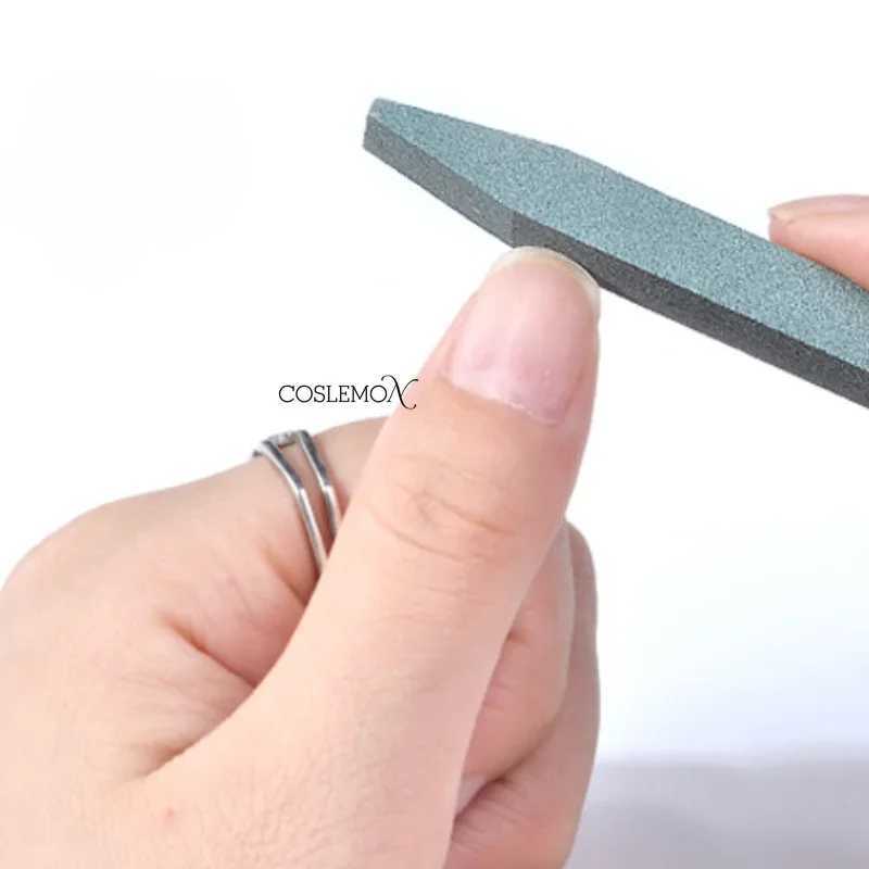 1 Nail Art Pushing Hands Document Professional Quartz Matte Stone Keratinum Layer Rod Pen Manual Care Nail Polishing Tool Nail Accessories W240829