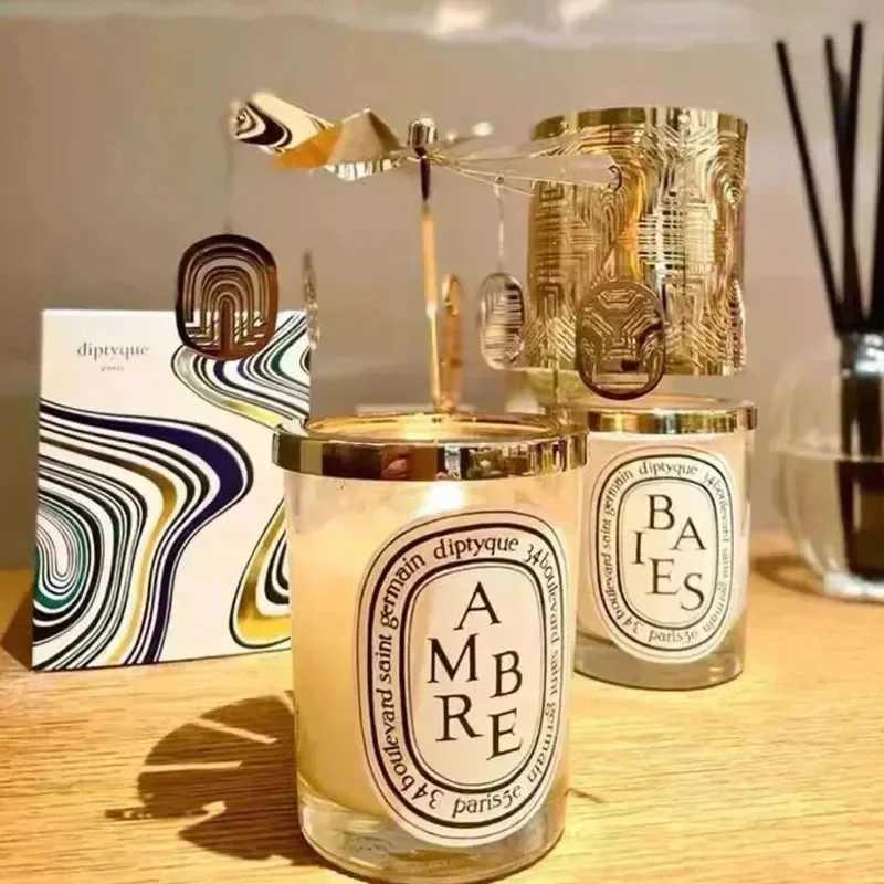 Scented Candle Diptyques Candle Romantic Transparent Fragrance Candle Lamp Gift High Quality Aromatherapy perfume Fragrance Home Decoration T240829