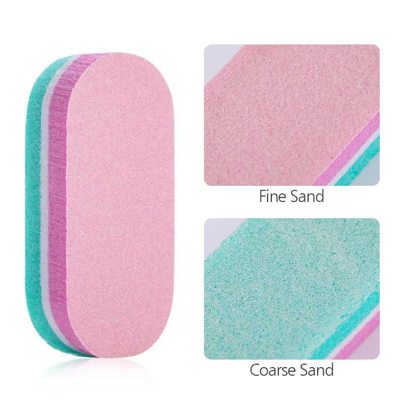 5/10/20 mini nail sponge file buffer block buffer sanding nail file pedicure tool for gel polishing machine nail accessories W240829