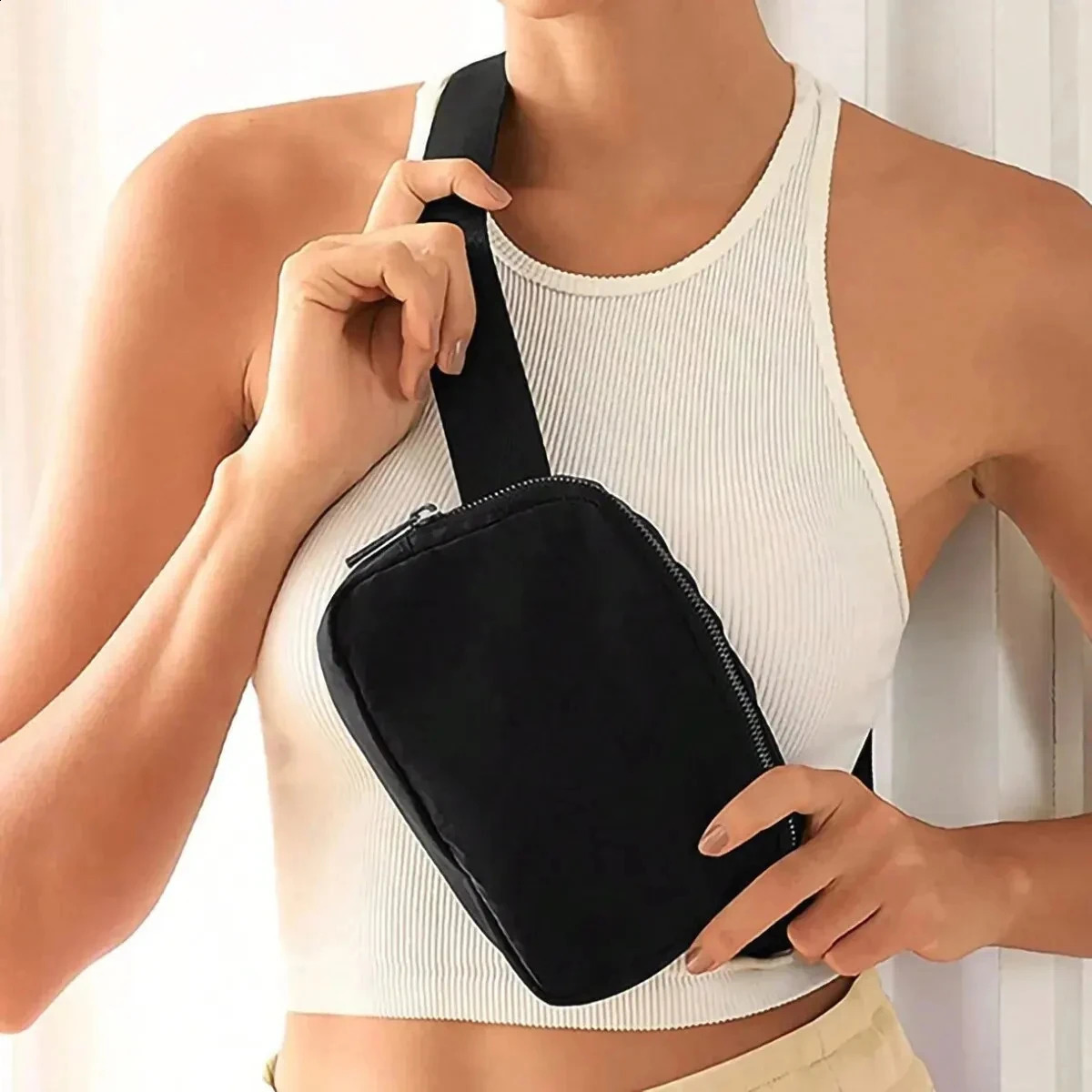 Sport Waist Bag Running Belt Bum Waterproof Cycling Women Fanny Pack Wallet Pouch Portable Phone Gym Jogging CrossBody Pocket 240830