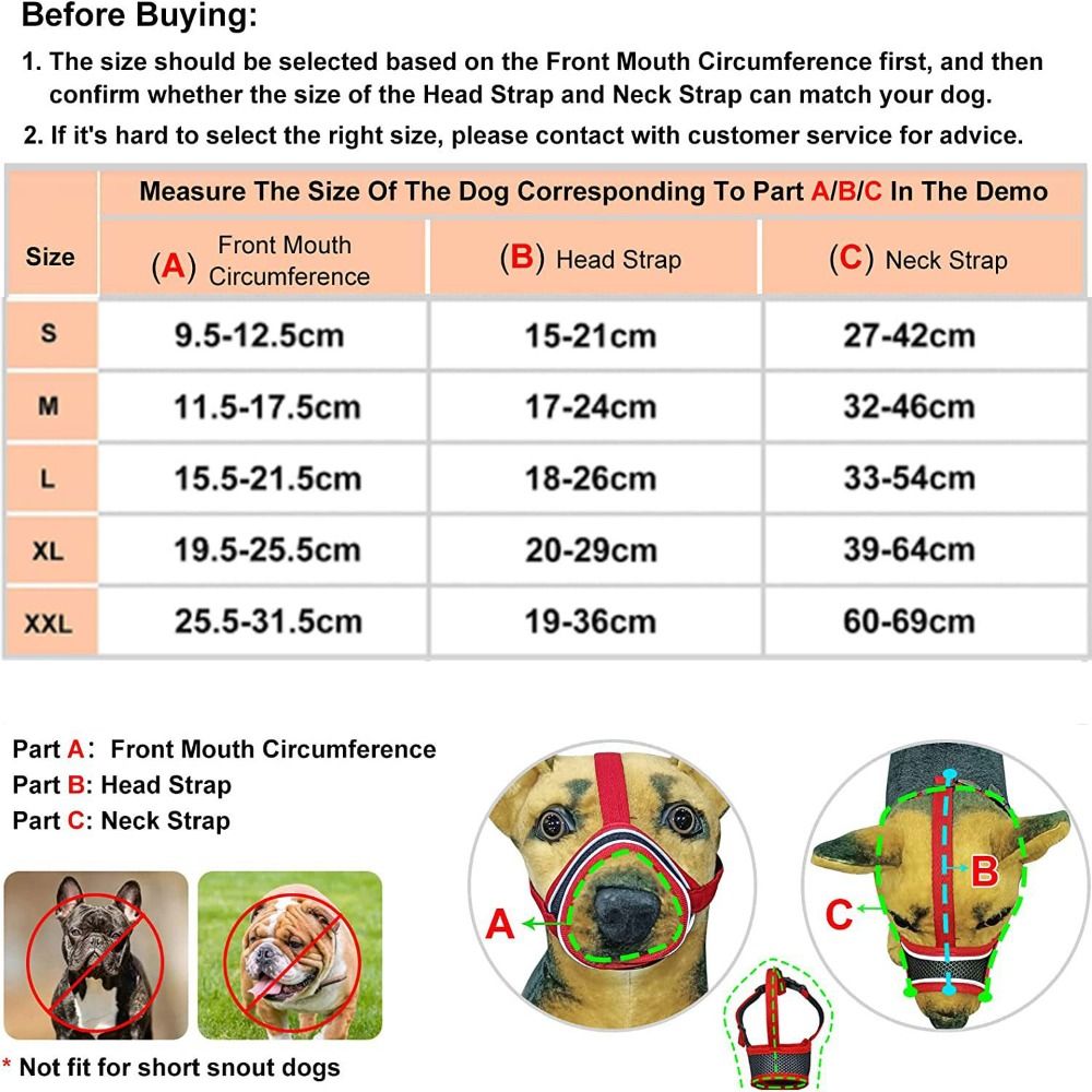 Comfortable Mesh Dog Muzzle Soft Fabric Adjustable Strap Pet mask Allows Panting and Drinking Prevent Biting Dog mouthpiece