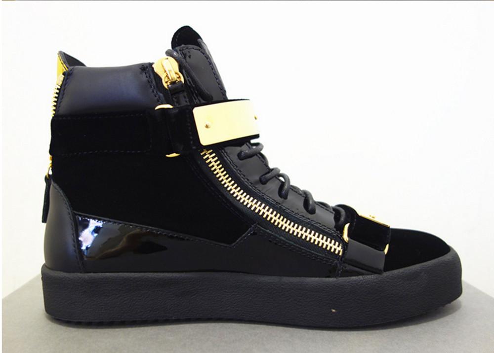 Brand Male Comfortable flock Leather Metal Men Casual Shoes Party Dress Shoes Men Flats Lace-Up Sneakers Black Color Big Size