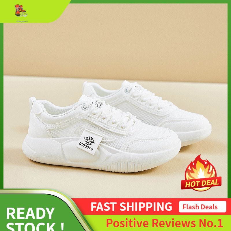 Ddmysports Ins Korean Version Mesh White For Women Summer New Height Increasing Student Board Breathable Casual Shoes XF OUTDOOR